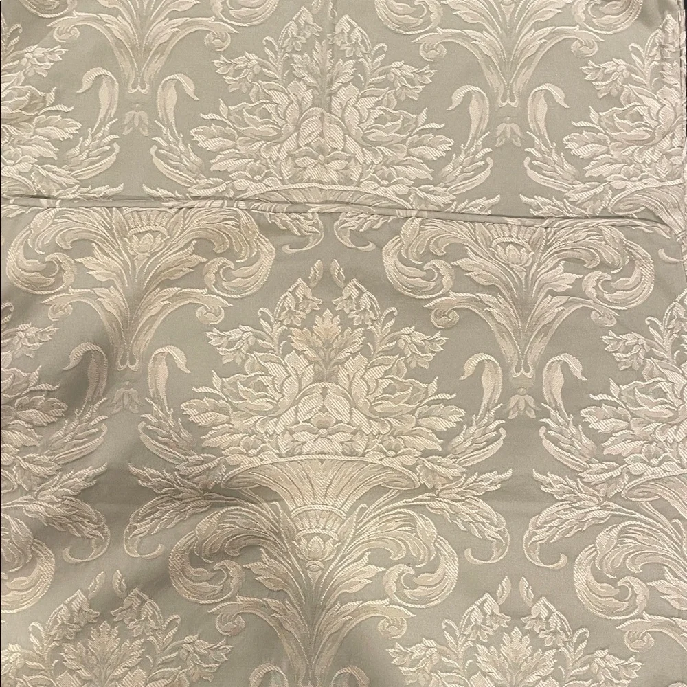 ABC Carpet & Home Green Damask Pillow Shams